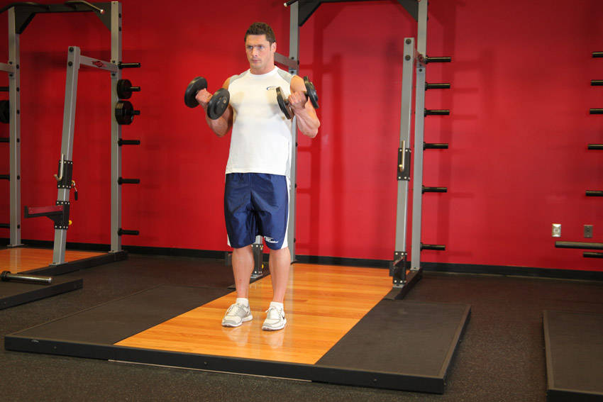 DB Bicep Curl end