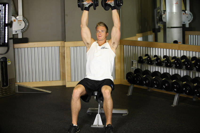 Seated Shoulder Press start
