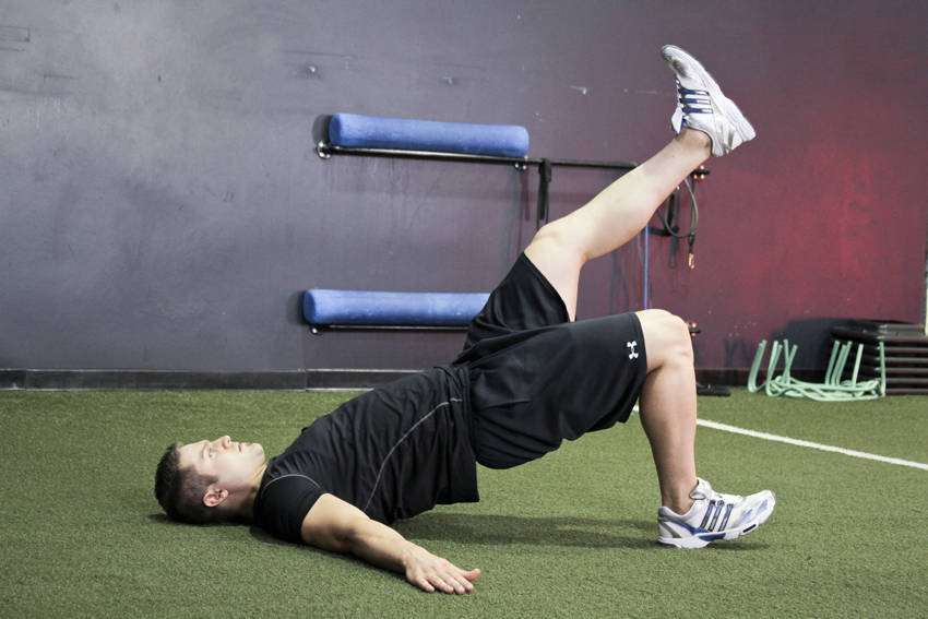 Single-Leg Glute Bridge end