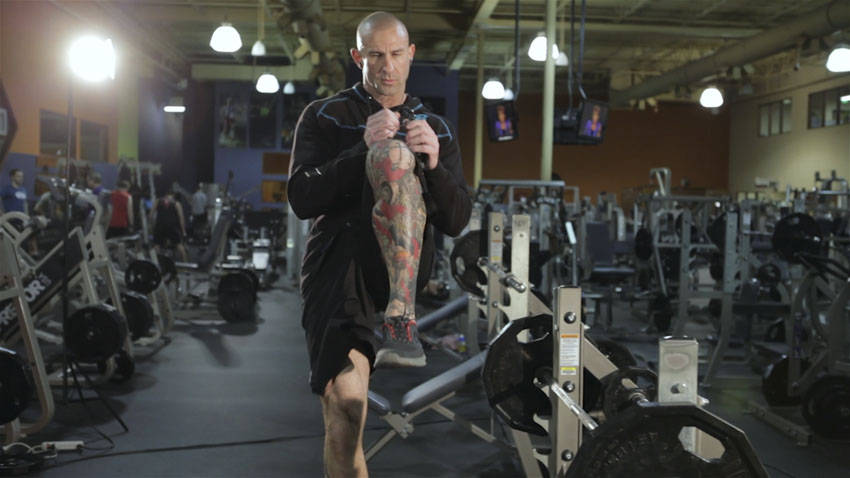 Step-up w/ Knee Raise end
